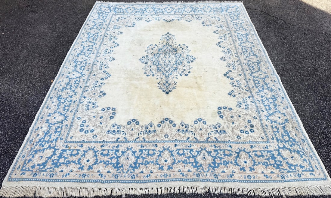 VINTAGE PERSIAN KERMAN HAND KNOTTED RUG, 8.0 x 10.5 (244cm x 318cm) - 3