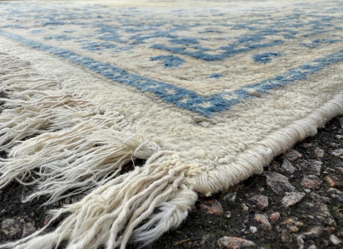 VINTAGE PERSIAN KERMAN HAND KNOTTED RUG, 8.0 x 10.5 (244cm x 318cm) - 4