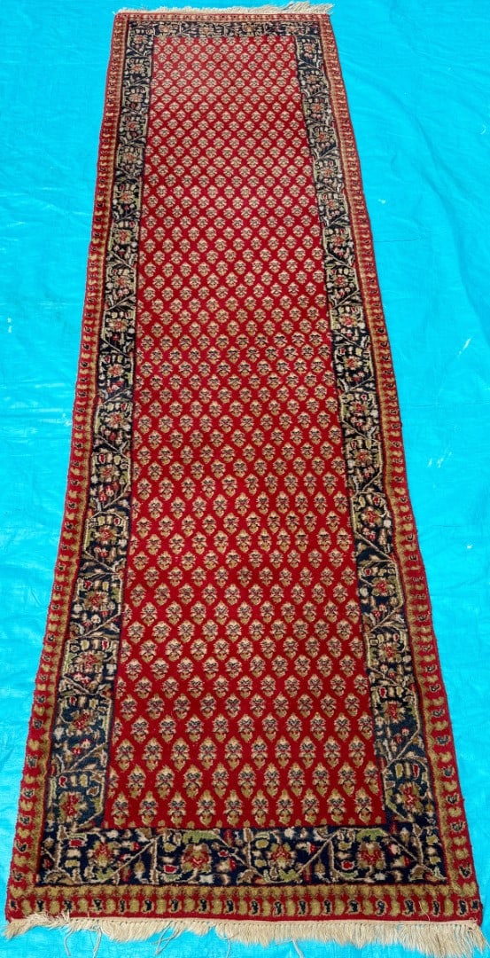 SARABAND MIR HAND KNOTTED RUNNER, 2.8 x 9.8 (81cm x 295cm) - 2