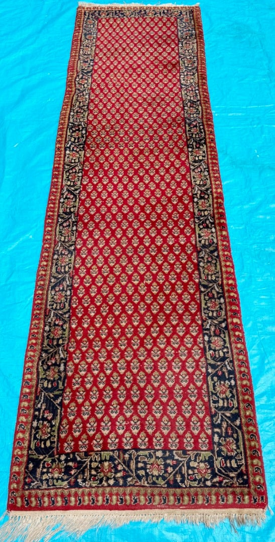 SARABAND MIR HAND KNOTTED RUNNER, 2.8 x 9.8 (81cm x 295cm) - 3