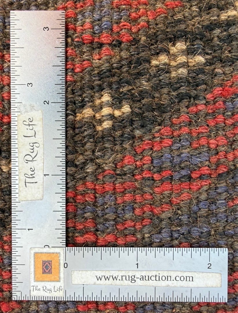 VINTAGE TRIBAL MASHWANI HAND KNOTTED RUNNER, 2.0 x 8.3 (61cm x 251cm) - 5