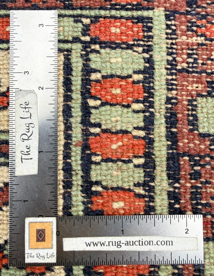 ANTIQUE CAUCASIAN SHIRVAN PRAYER RUG, HAND KNOTTED GEOMETRIC MIHRAB, 1.7 x 2.2 (48cm x 66cm) - 3