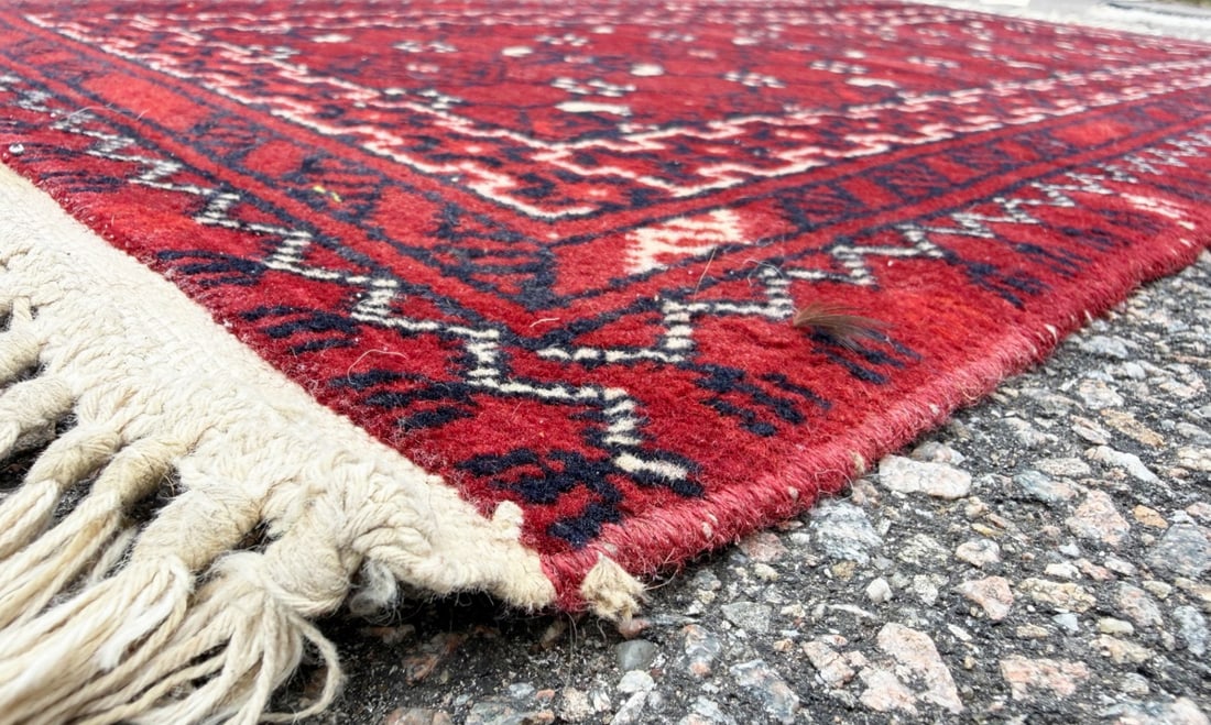 PERSIAN TRIBAL BALOUCH HAND KNOTTED SCATTER RUG, 1.6 x 3.3 (46cm x 99cm) - 2
