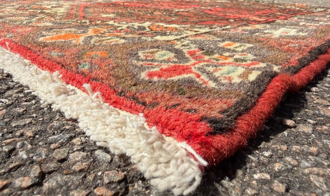VINTAGE PERSIAN HAMADAN TRIBAL HAND KNOTTED RUG, 2.5 x 4.0 (74cm x 122cm) - 2
