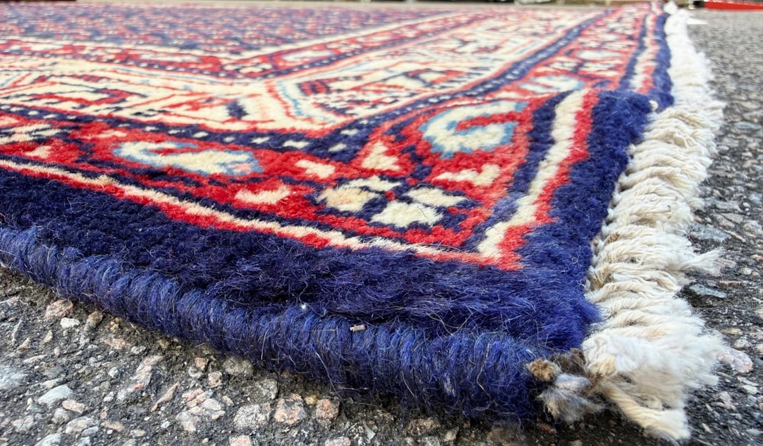 VINTAGE PERSIAN SARABAND MIR HAND KNOTTED RUNNER WITH ALLOVER BOTEH DESIGN, 3.5 x 10.2 (104cm x 3... - 3