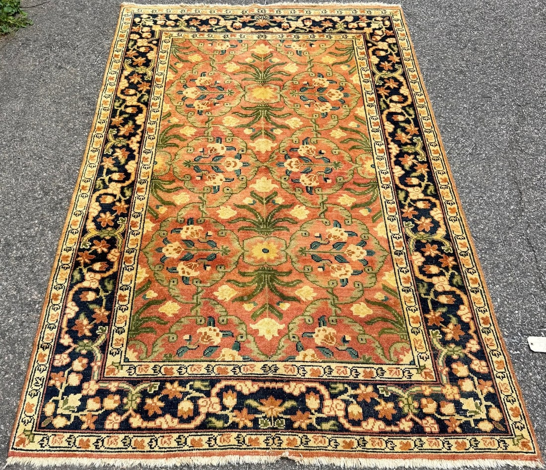PESHAWAR HAND KNOTTED RUG, 5.5 x 8.3 (165cm x 251cm) - 3