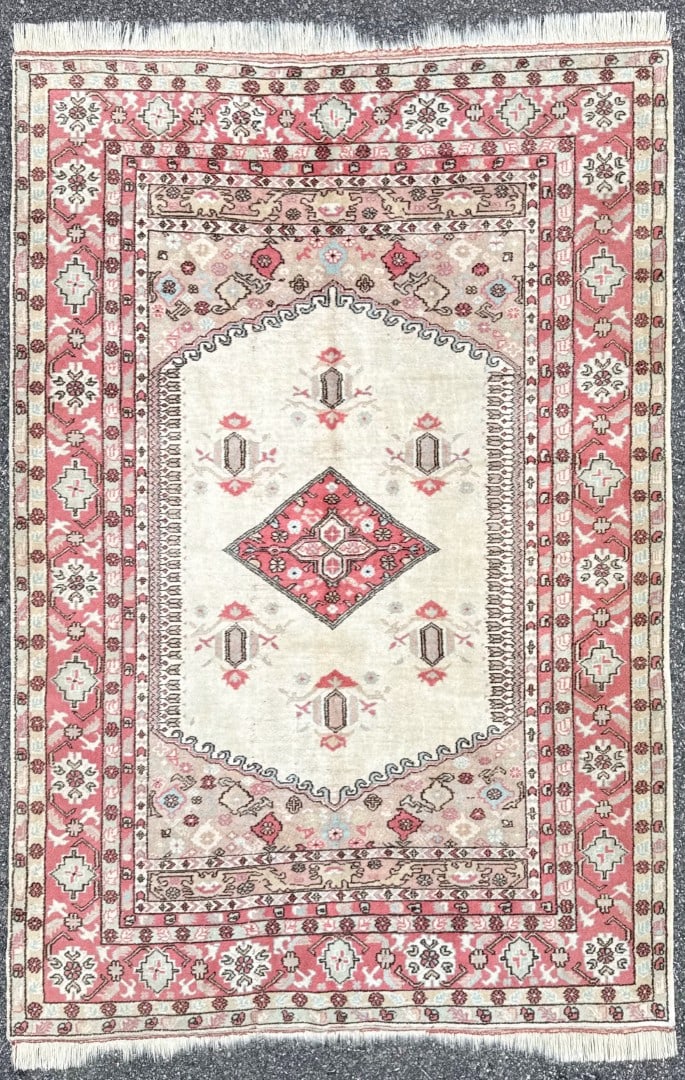 KULA HAND KNOTTED RUG, 5.9 x 8.5 (175cm x 257cm): This hand-knotted Turkish Kula rug captures the exact soft, refined palette designers use to create interiors that feel elevated, feminine, and effortlessly collected. Rendered in a delicate balance o