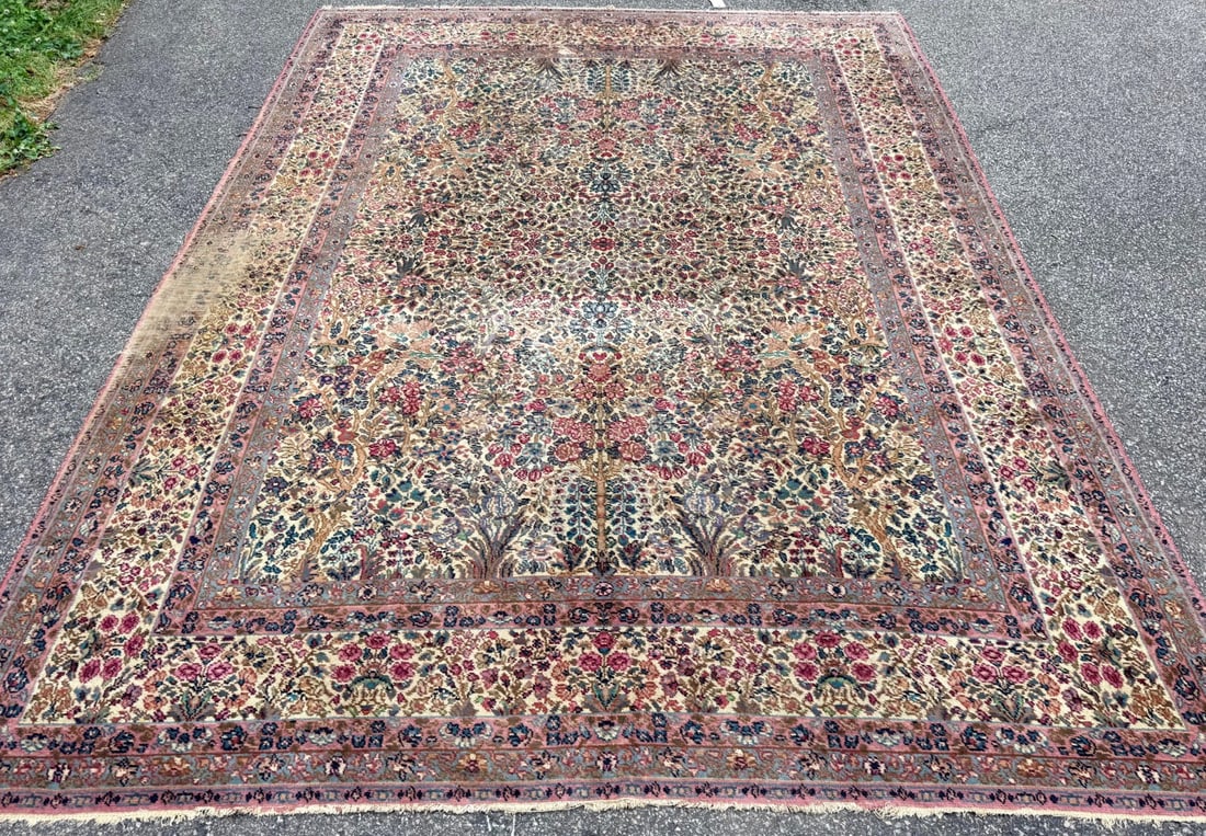 KARASTAN KERMAN RUG, DISTRESSED, 8.9 x 11.10 (267cm x 361cm) - 2