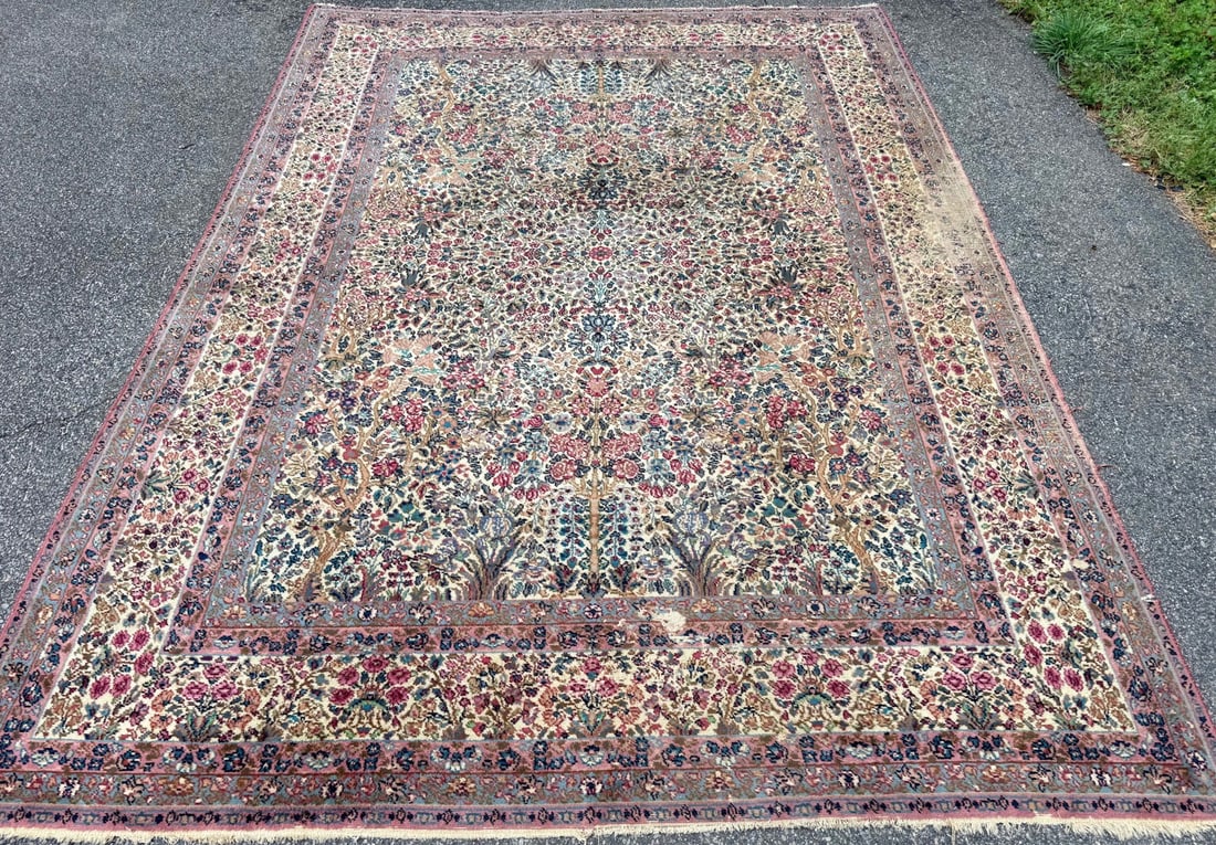 KARASTAN KERMAN RUG, DISTRESSED, 8.9 x 11.10 (267cm x 361cm) - 3