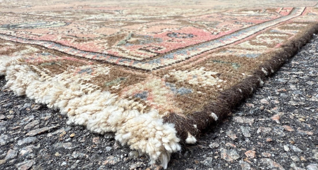 ANTIQUE PERSIAN TABRIZ HAND KNOTTED RUG, 6.6 x 9.4 (198cm x 284cm) - 3