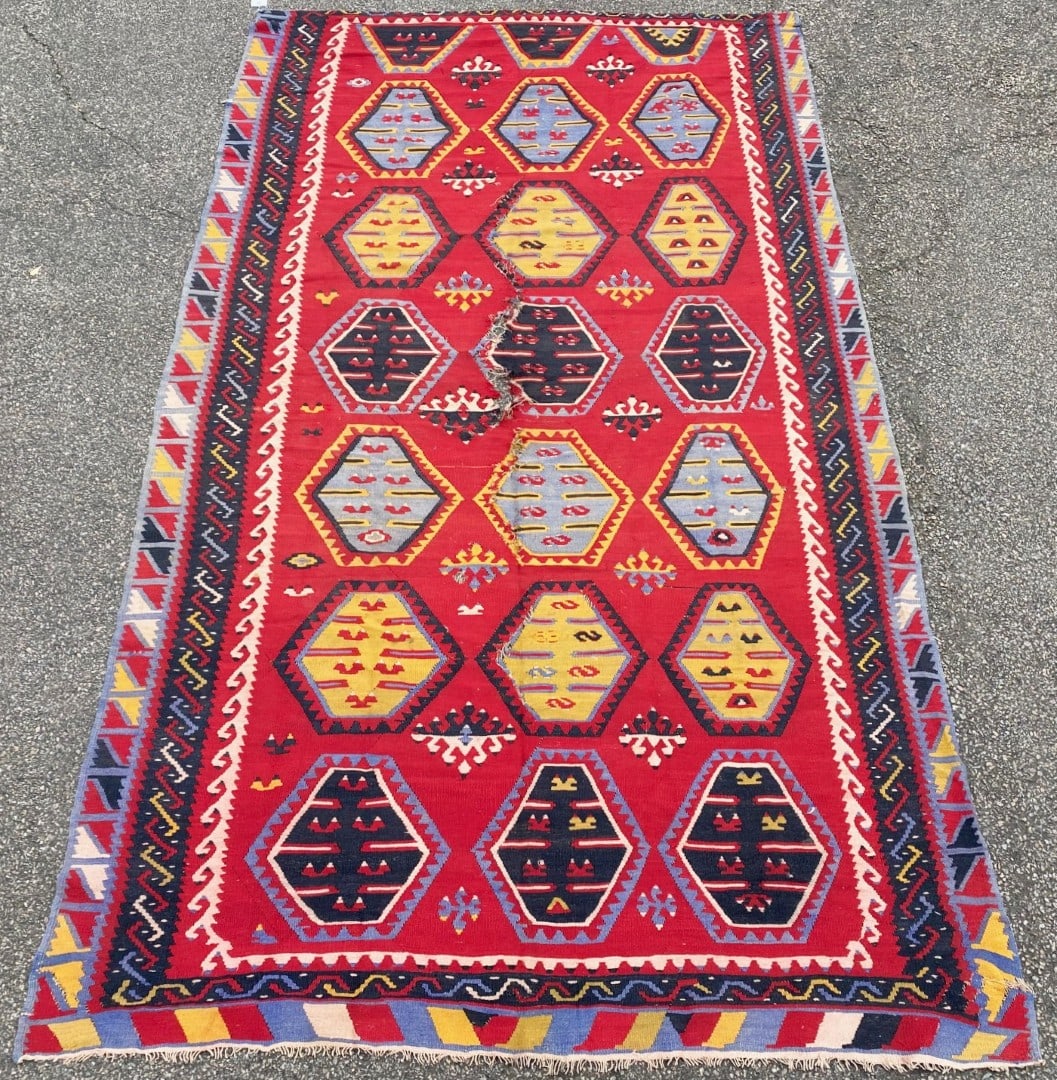 QASHQAI KILIM HAND KNOTTED RUNNER, 6.0 x 11.0 (183cm x 335cm) - 2