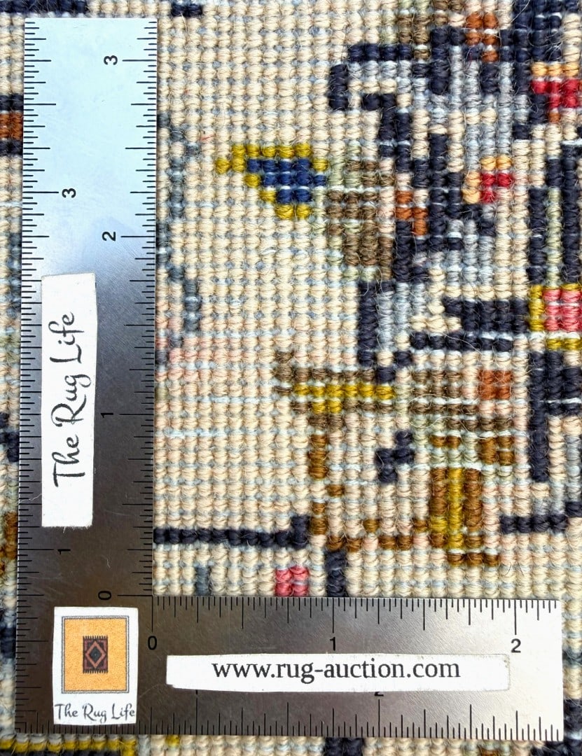 VINTAGE PERSIAN NAIN HAND KNOTTED RUG, 5.6 x 9.2 (137cm x 279cm) - 5