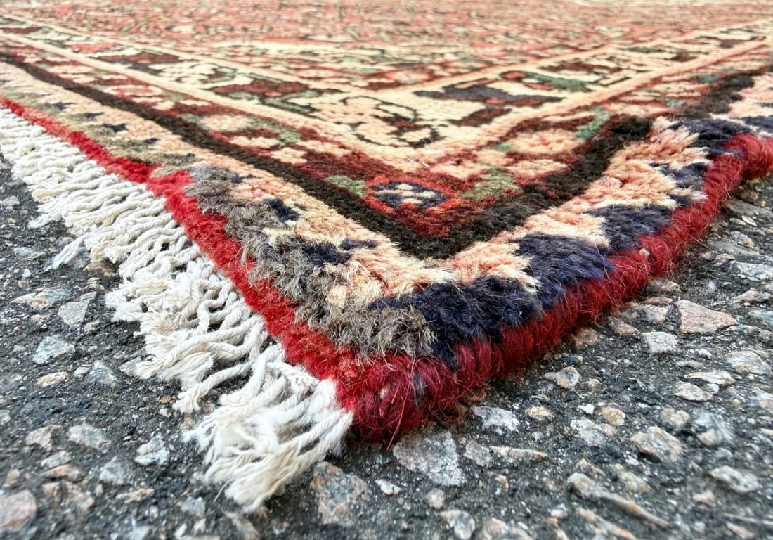 ANTIQUE PERSIAN BIDJAR HAND KNOTTED RUNNER, 3.10 x 11.0 (117cm x 335cm) - 4