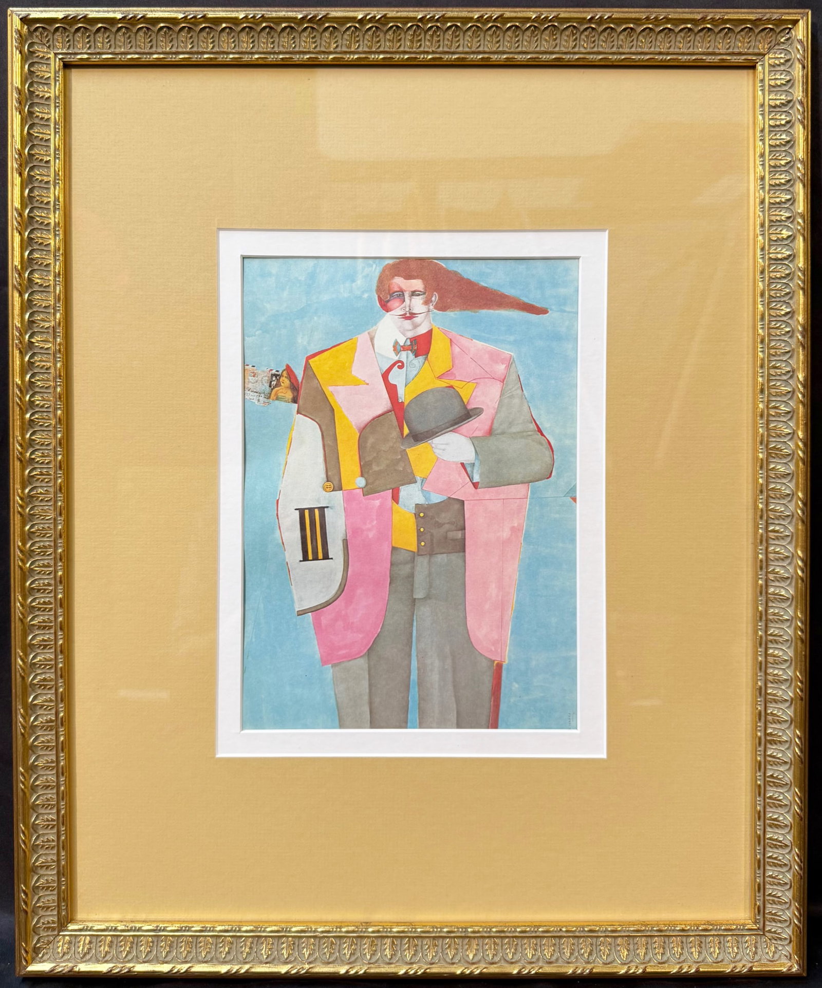 RICHARD LINDNER (1901-1978) ORIGINAL LITHOGRAPH TITLED LETTER FROM NEW YORK, 16.5IN x 20IN (42cm x: Richard Lindner (1901-1978) original lithograph titled Letter From New York. This piece is after the original which was produced in 1975 and is now in a private collection. This lithograph was produce