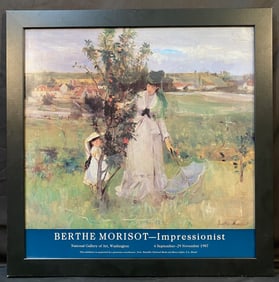 ORIGINAL BERTHE MORISOT (1841-1895) NATIONAL GALLERY OF ART EXHIBITION POSTER, 29.5IN x 29.5IN (75cm