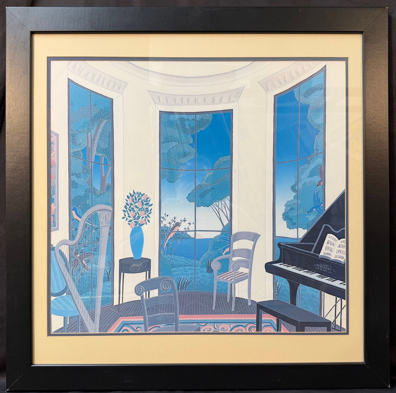THOMAS MCKNIGHT (1941) SERIGRAPH TITLED TANGLEWOOD, 29.5IN x 29.5IN (75cm x 75cm) (1 of 4)