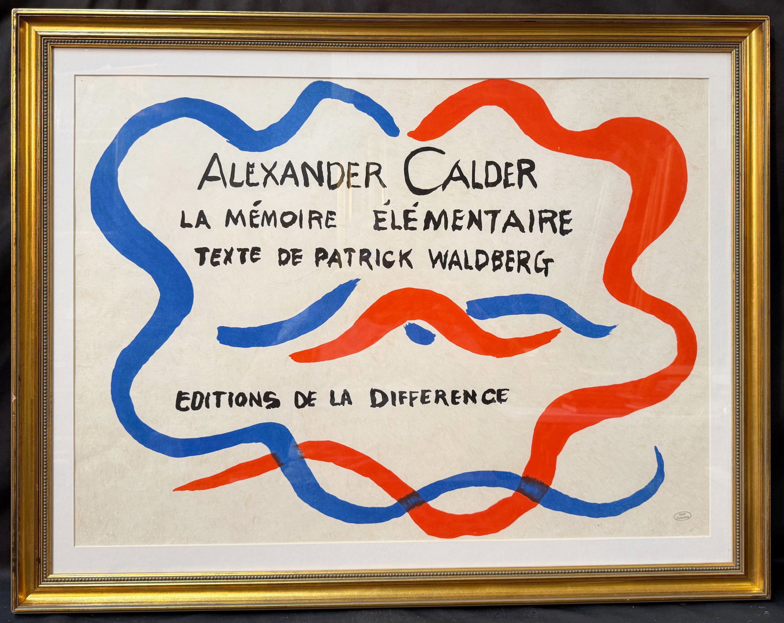 ALEXANDER CALDER (1898-1976) ORIGINAL VINTAGE POSTER, 25IN x 32IN (64cm x 81cm): Original Alexander Calder (1898-1976) vintage poster for Editions de la Difference, a respected Paris-based publisher known for high-quality art and literary collaborations. This visually arresting po