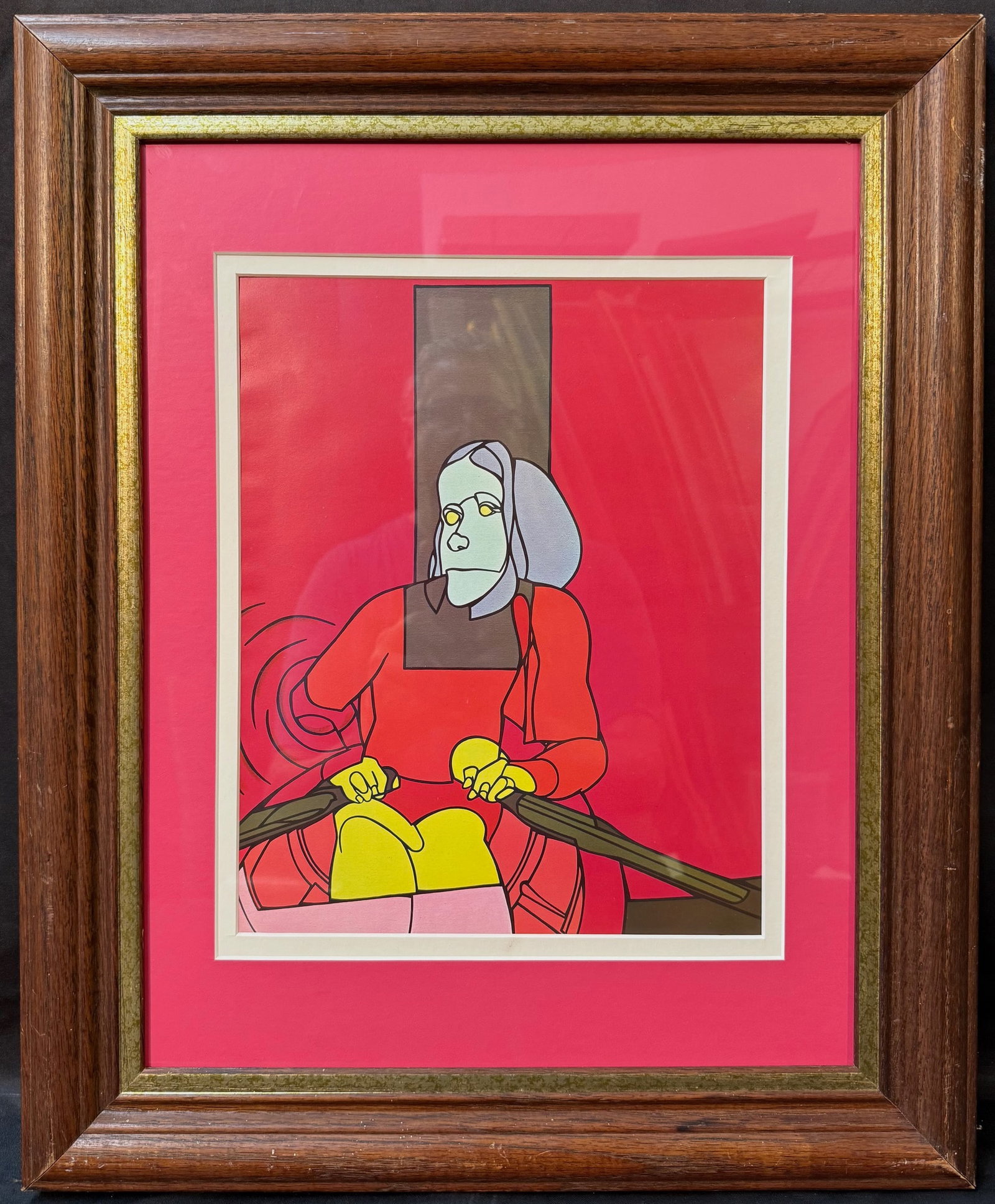 VALERIO ADAMI (1935) ORIGINAL LITHOGRAPH TITLED THE MOON’S KISS, 18IN x 22IN (56cm x 66cm) (1 of 3)