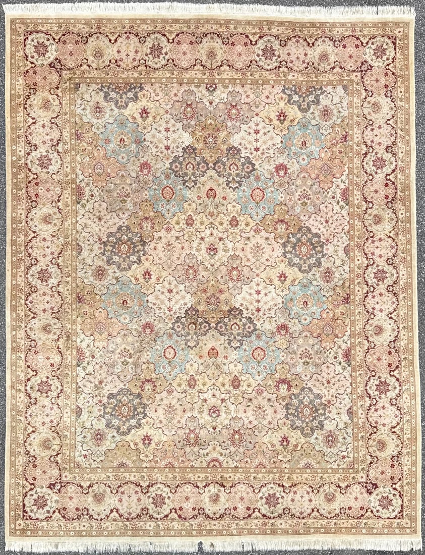 PERSIAN BAKHTIARI HAND KNOTTED RUG WITH 200+ KPSI, 7.9 x 9.11 (236cm x 302cm) (1 of 7)