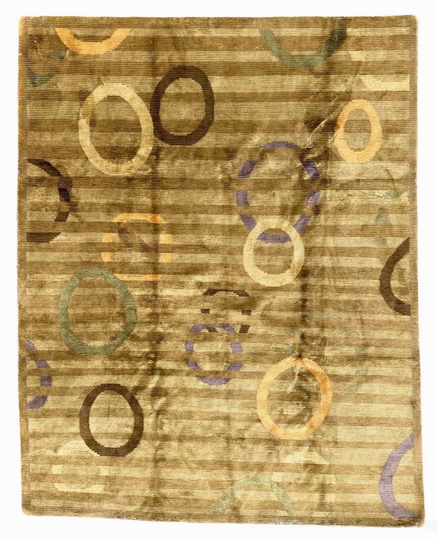 GABBEH HAND KNOTTED RUG, NEW, 8.4 x 10.2 (254cm x 310cm): Gabbeh rug was hand knotted in India of 100% natural wool on a cotton foundation. The rug has full, wool piles and is in brand new condition. Beautiful colors with excellent quality. No holes or repai