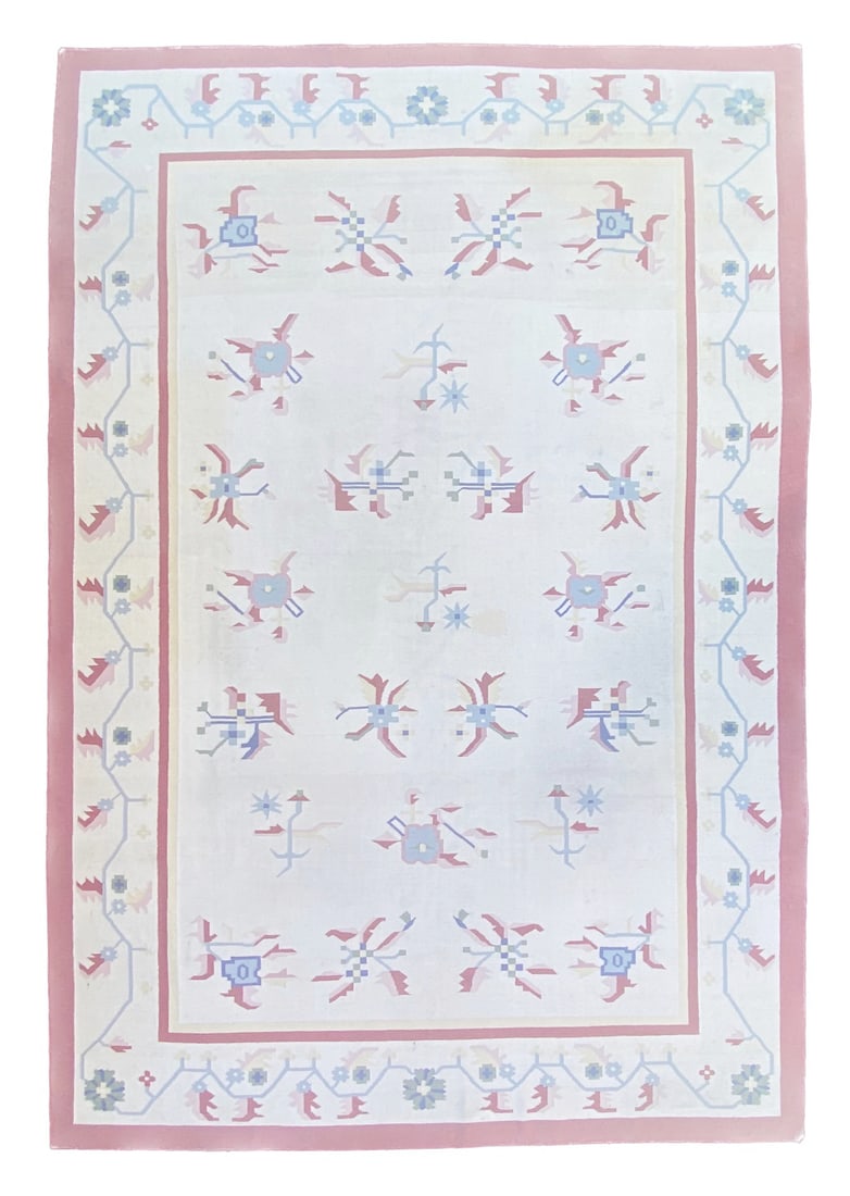 MANSION SIZED KILIM HAND KNOTTED RUG, 12.3 x 18.2 (373cm x 554cm): This Mansion sized Kilim flat weave rug was hand knotted in Afghanistan of 100% natural wool and has flat weave cotton piles and is in like new condition. Beautiful colors with excellent quality. No h
