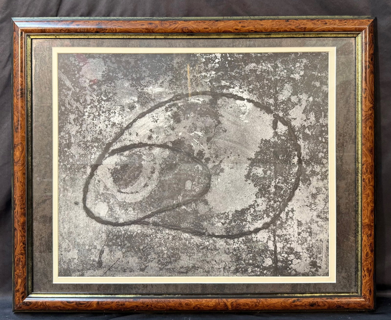FRANCOIS FIELDER (1921-2001) ORIGINAL UNTITLED LITHOGRAPH, 25.5IN x 31.5IN (65cm x 80cm): Francois Fielder (1921-2001) original untitled lithograph. This piece was produced in 1967 in Paris, France for Derriere le Mirior, issue number 167. This piece is double matted and framed under acryl