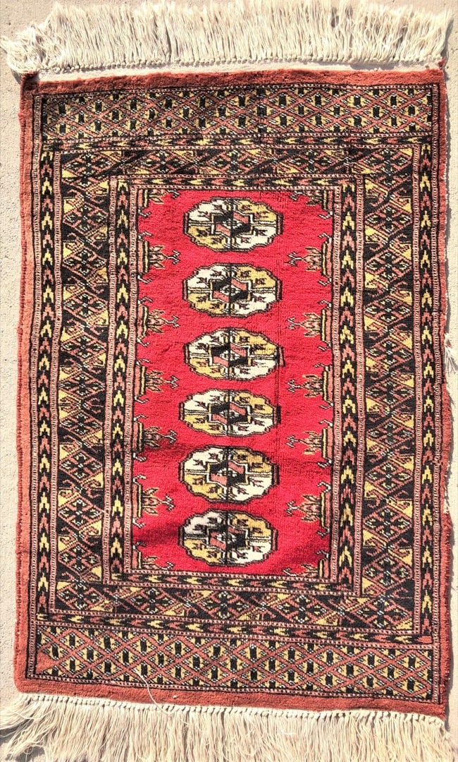 BUKHARA TEKKE HAND KNOTTED RUG ? 2.0 x 2.11 (1 of 8)