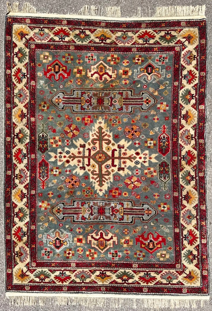CAUCASIAN KAZAK HAND KNOTTED RUG, 6.4 x 8.5 (193cm x 257cm) (1 of 5)