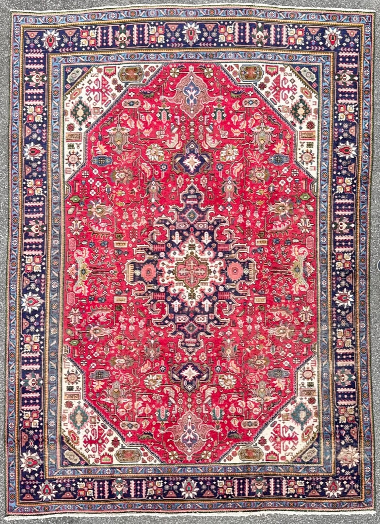VINTAGE PERSIAN HERIZ HAND KNOTTED RUG, 8.2 x 11.3 (249cm x 343cm) (1 of 5)
