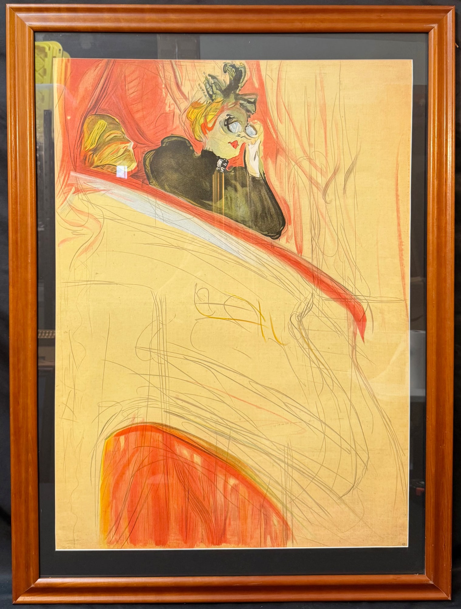 AFTER HENRI TOULOUSE-LAUTREC (1864-1901) LA LOGE, PARIS OPERA BOX SCENE POSTER, STEDELIJKMUSEUM: A striking and atmospheric museum-issued poster after Henri de Toulouse-Lautrec, capturing the elegance and intrigue of Belle ƒpoque Parisian theatre culture. This compositionÑoften referred