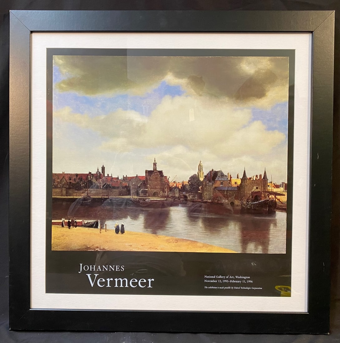 JOHANNES VERMEER (1632-1675) ORIGINAL NATIONAL GALLERY EXHIBIT POSTER FOR HIS 1995-1996 EXHIBIT, (1 of 3)
