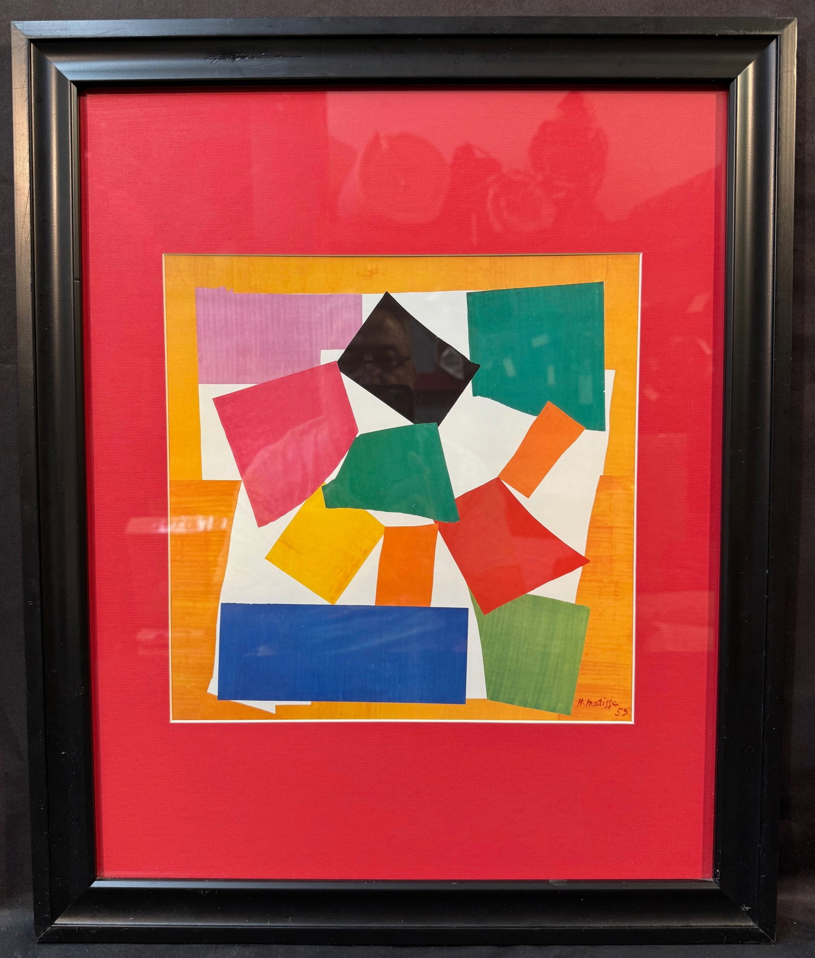 HENRI MATISSE (1869-1954) LITHOGRAPH TITLED THE SNAIL, 18.5IN x 22.5IN (47cm x 57cm): Henri Matisse (1869-1954) Lithograph titled The Snail, which is after the original which was painted in 1953 and is currently on display in the Tate Gallery in London. This piece was printed in Great 