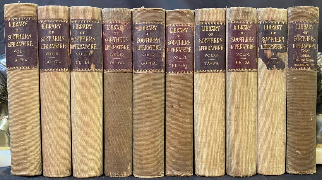 LIBRARY OF SOUTHERN LITERATURE, EDITION DELUXE, 10 VOLUMES, 1909 (1 of 5)