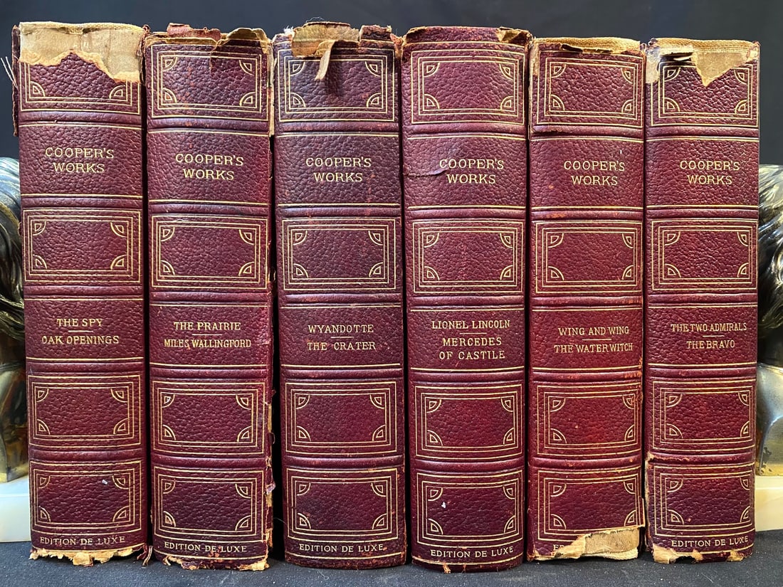 COOPERS WORKS, 6 VOLUMES, EARLY 1900S