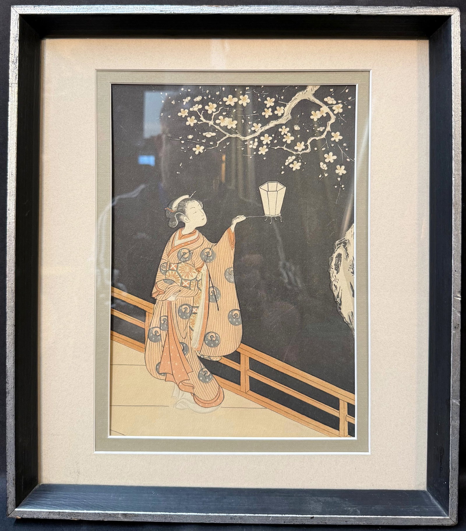 SUZUKI HARUNOBU (1725?1770) JAPANESE UKIYO-E BIJIN-GA WOODBLOCK PRINT AFTER THE EDO PERIOD MASTER, (1 of 6)