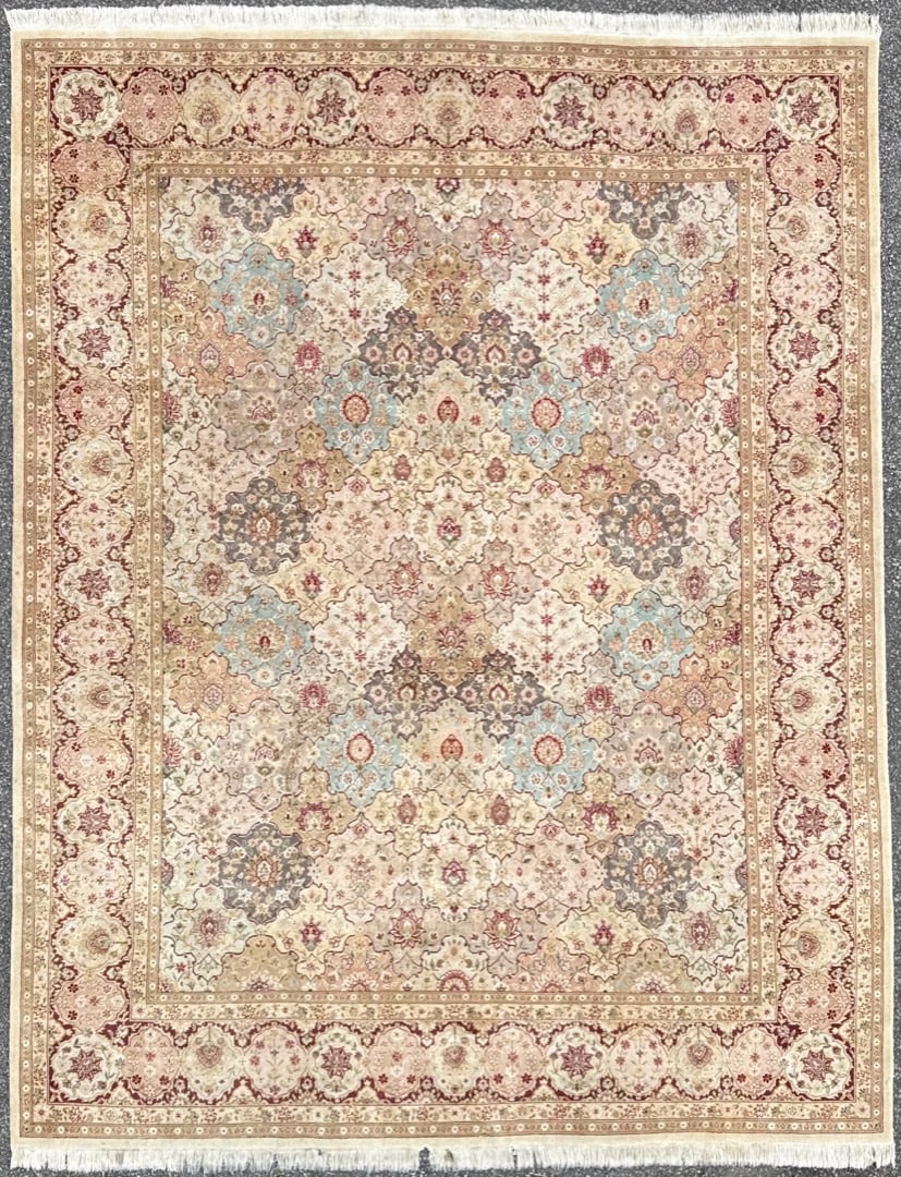 PERSIAN BAKHTIARI HAND KNOTTED RUG WITH 200+ KPSI, 7.9 x 9.11 (236cm x 302cm) (1 of 7)