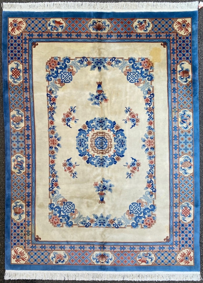 VINTAGE PEKING HAND KNOTTED RUG, 8.11 X 12.2 (272cm X 371cm) (1 of 9)