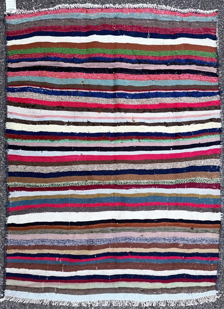 QASHQAI KILIM HAND KNOTTED RUG, NEW, 3.8 x 4.11 (112cm x 150m)