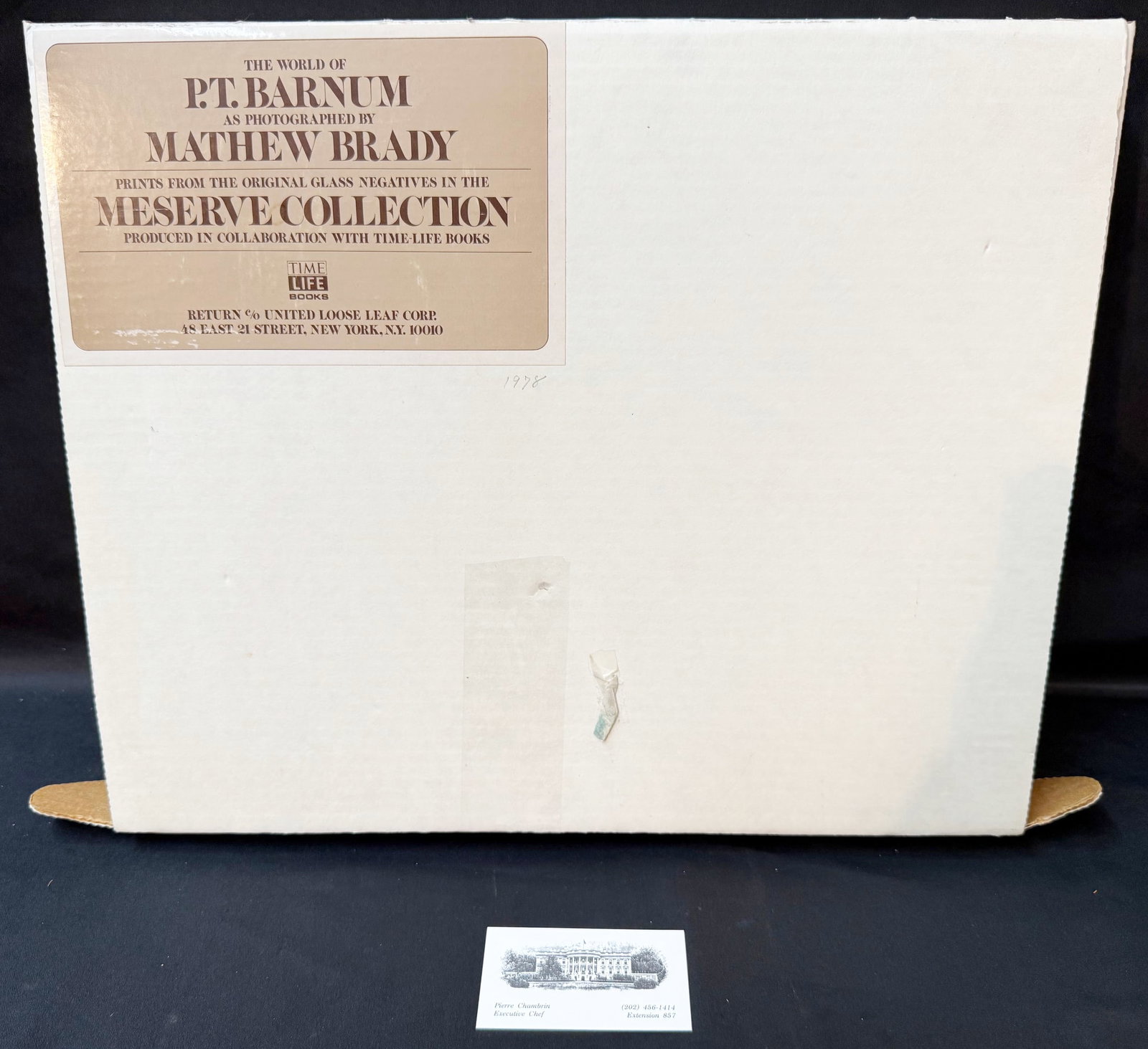 MATHEW BRADY/P.T. BARNUM LIMITED EDITION PORTFOLIO (NO. 1978/5000), MESERVE COLLECTION, COMPLETE: A striking and complete limited edition photographic portfolio titled “The World of Phineas T. Barnum as Photographed by Mathew Brady,” produced in collaboration with Time-Life Books from 