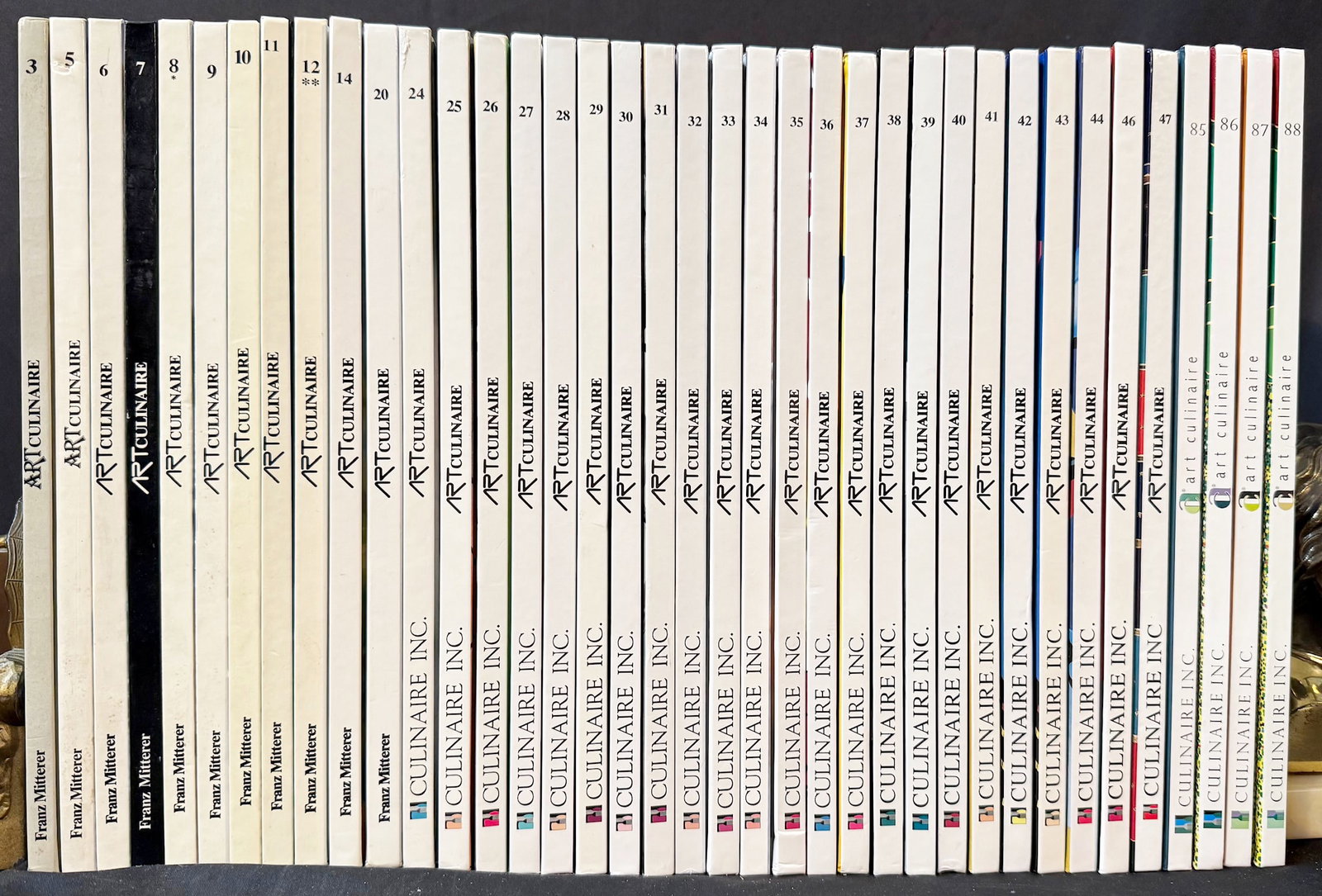 ART CULINAIRE (MULTI-DECADE), ESTATE OF WHITE HOUSE CHEF PIERRE CHAMBRIN, CHEF?S FINE DINING &: A rare and visually striking chef’s inspiration archive from the estate of Chef Pierre Chambrin, former Executive Chef of the White House—comprising an extensive multi-decade run of Art Cu