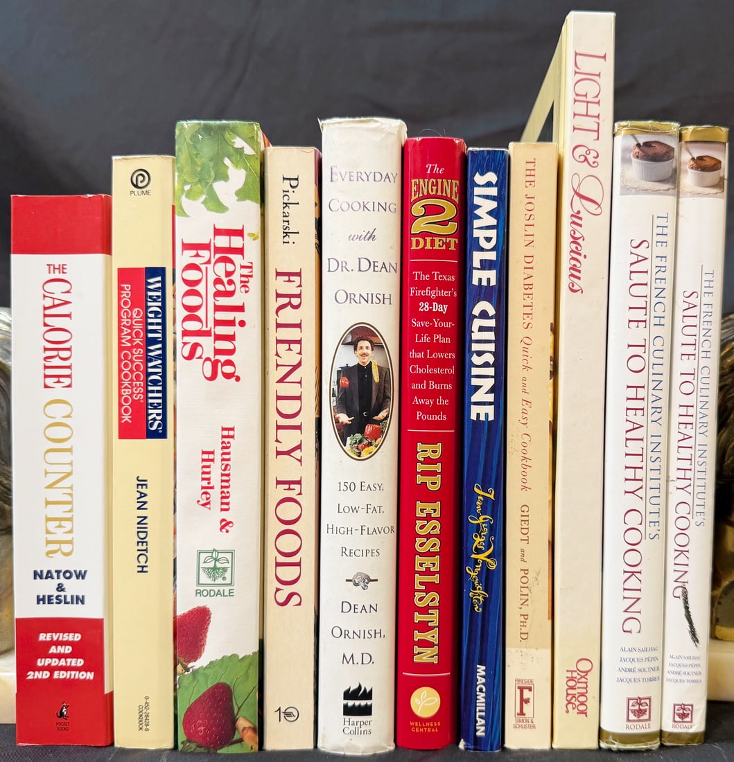 PIERRE CHAMBRIN ESTATE HEALTH AND WELLNESS CULINARY LIBRARY, WHITE HOUSE CHEF TO PRIVATE CLUB: A rare and highly insightful chef’s wellness archive from the estate of White House Executive Chef Pierre Chambrin (1989–1994), comprising a focused collection of health-conscious, nutriti