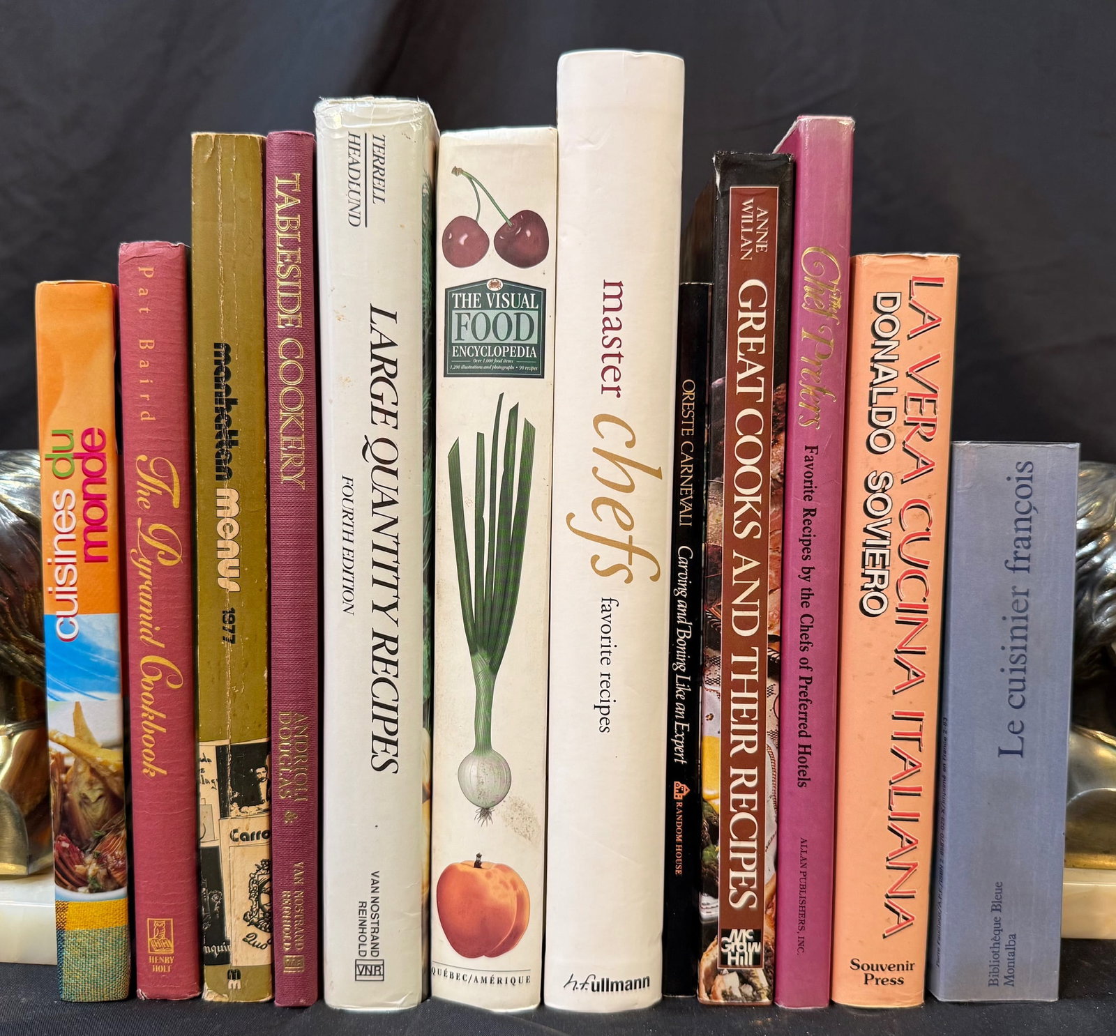 WHITE HOUSE CHEF PIERRE CHAMBRIN CULINARY LIBRARY, INSTITUTIONAL COOKING SYSTEMS, LARGE QUANTITY: Offered here is a rare and compelling working culinary library from the estate of Chef Pierre Chambrin, former Executive Chef of the White House, representing a fully realized professional kitchen kno