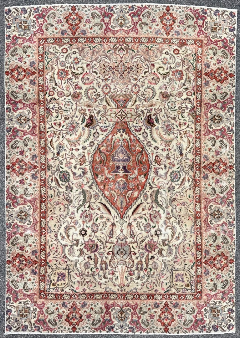 ANTIQUE PERSIAN HAJI JALILI TABRIZ RUG, 7.9 x 11.0 (231cm x 335cm) (1 of 10)