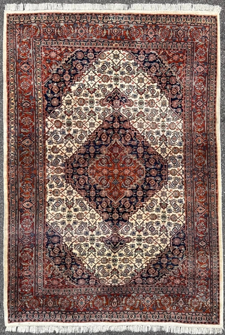HAND-KNOTTED INDO-PERSIAN MAHI HERATI RUG, 6.7 x 9.5 (201cm x 287cm) (1 of 6)