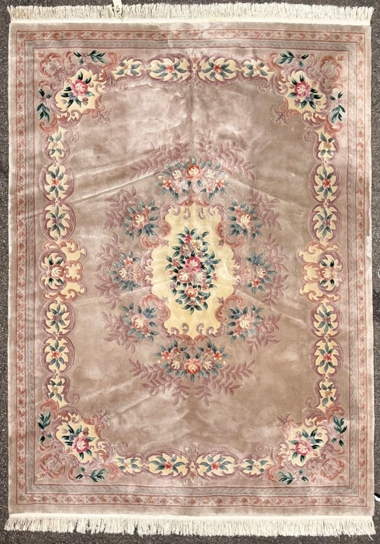 FRENCH STYLE AUBUSSON HAND KNOTTED RUG, 8.11 x 12.4 (272cm x 376cm) (1 of 6)