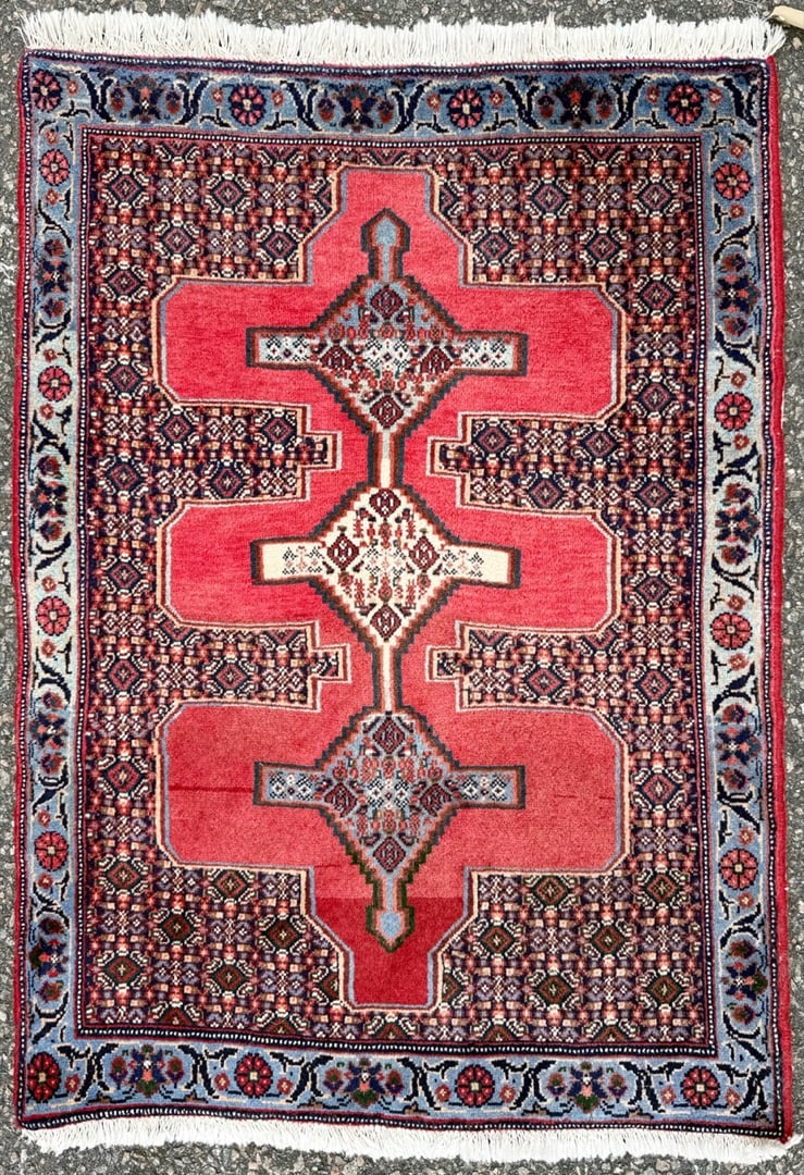 VINTAGE PERSIAN BIDJAR HAND KNOTTED WOOL RUG, 2.3 x 3.1 (69cm x 97cm) (1 of 4)