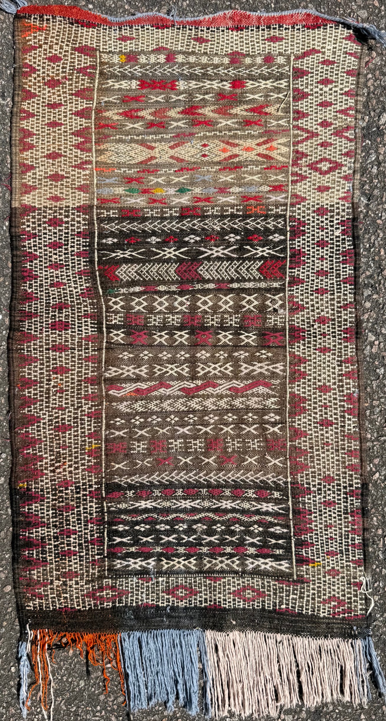 AFGHANI BALOUCH KILIM HAND KNOTTED RUG, 1.8 x 3.3 (51cm x 99cm) (1 of 4)