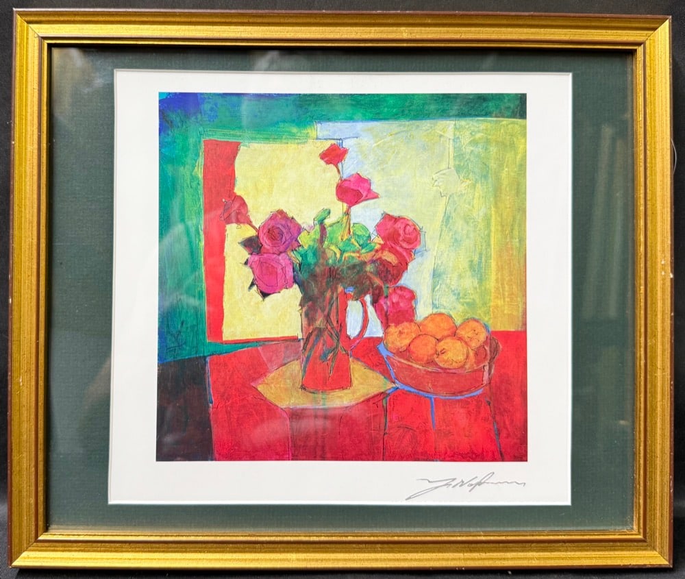 YUVAL WOLFSON (1966) 2015 SERIOLITHOGRAPH TITLED BREAKFAST TABLE WITH PARK WEST COA, 10.5IN x 12.5IN (1 of 7)