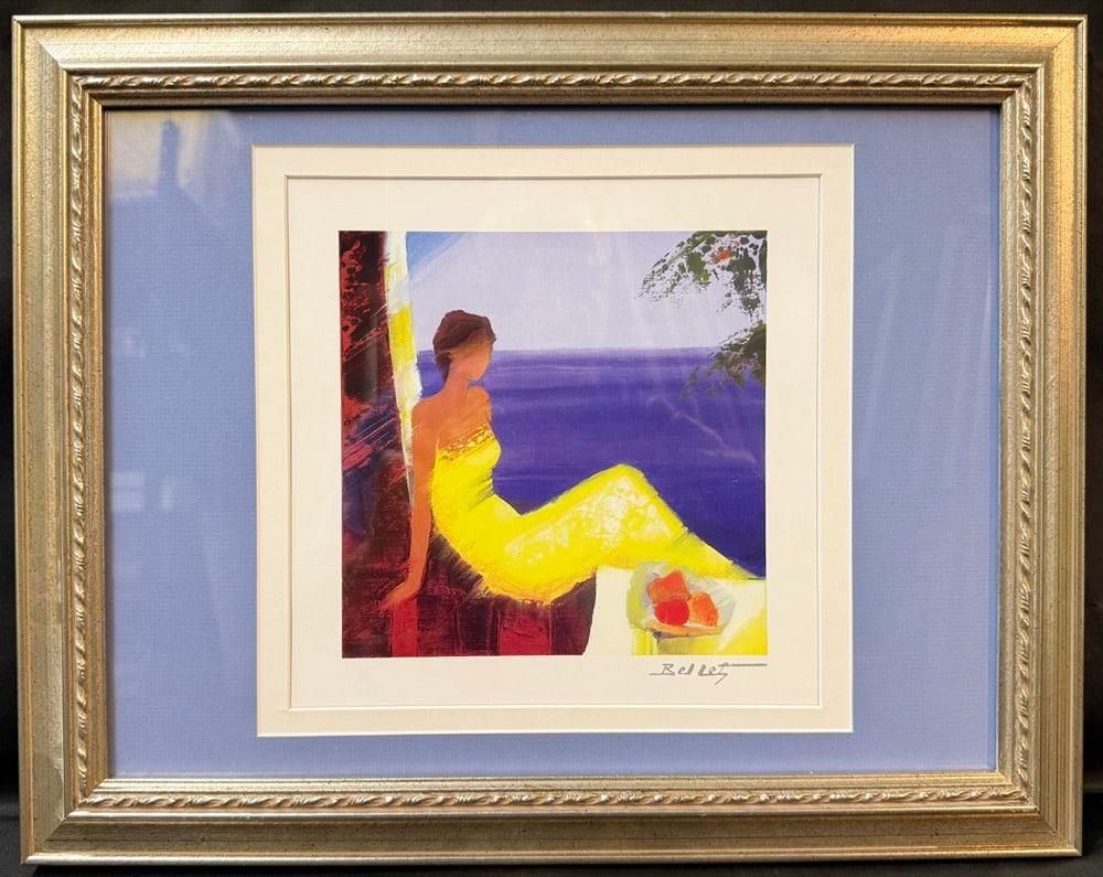 EMILE BELLET (FRENCH, 1941?2022) 2015 SERIOLITHOGRAPH TITLED BEAUTE MARINE WITH PARK WEST COA, 14IN (1 of 8)