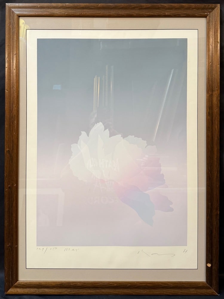 INOUE KOZO (1937?2017) HAND-SIGNED & NUMBERED LIMITED EDITION LITHOGRAPH TITLED MAI, 129/170, 25IN x: Offered here is an exceptionally serene and sophisticated limited-edition work by celebrated Japanese artist Inoue Kozo (1937–2017), known internationally simply as Kozo. Titled Mai, this beauti